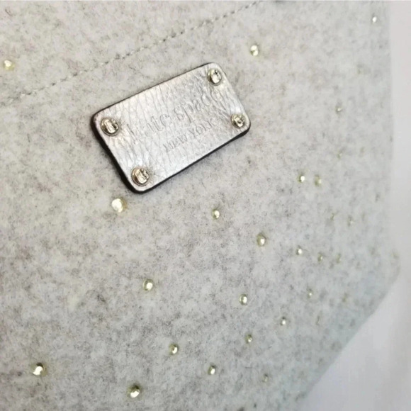 Kate Spade Quinn Frosted Felt Rhinestone 2 Tote Bag - Picture 2 of 11